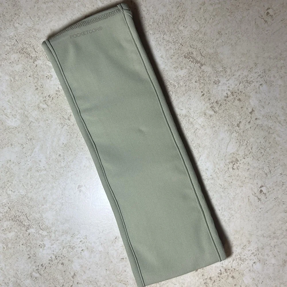 Alina Sol Women's XS Stretch Pocketcor Belt Waist Pack Light Olive Green Pockets